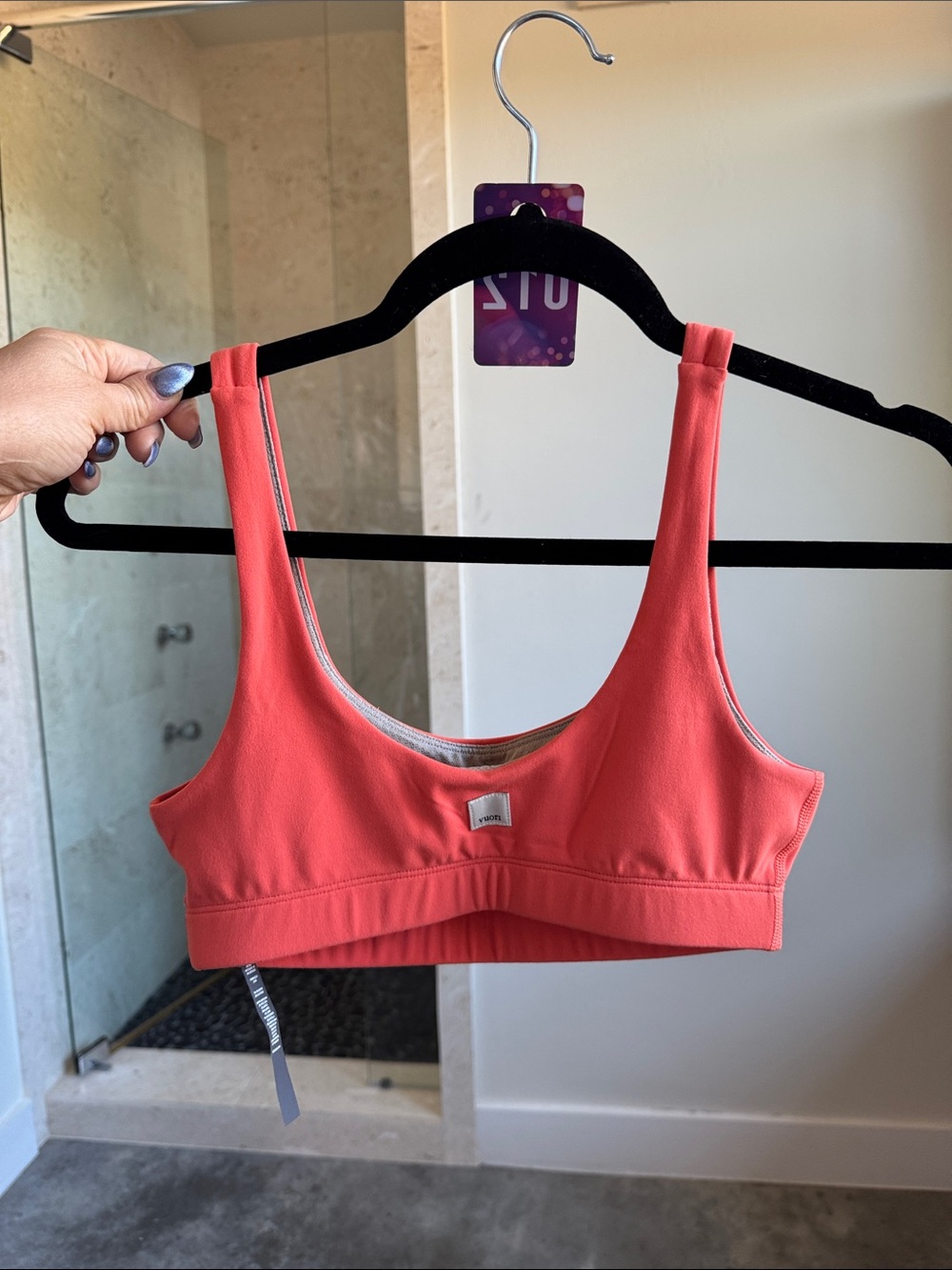 12. Vuori Daily Coral Scoop Bralette Sports Bra